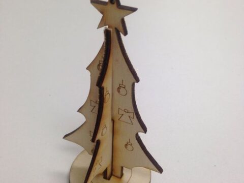Laser Cut Christmas Ornament PDF File