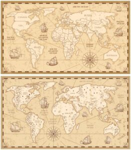 Laser Cut Engraved World Map Free Vector