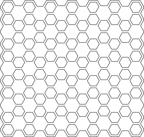 Honey Comb Vector Seamless Pattern Free Vector