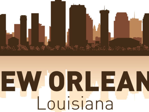 New Orleans Skyline Free Vector