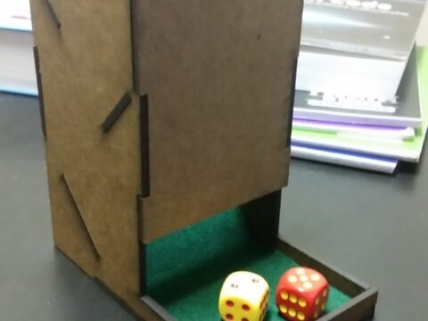 Dice Tower 0.125in DXF File