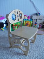 Decorative High Chair For Kids Laser Cut CNC Router Plans Free Vector