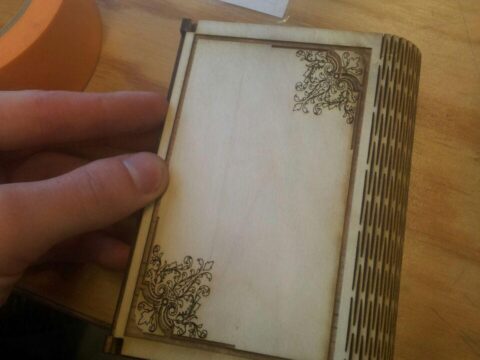 Laser Cut Wooden Flex Box With Engraving DXF File