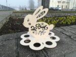 Laser Cut Easter Bunny Egg Stand Free Vector