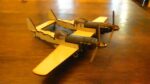 Laser Cut Wooden Twin Mustang Double Propeller Plane Template DXF File