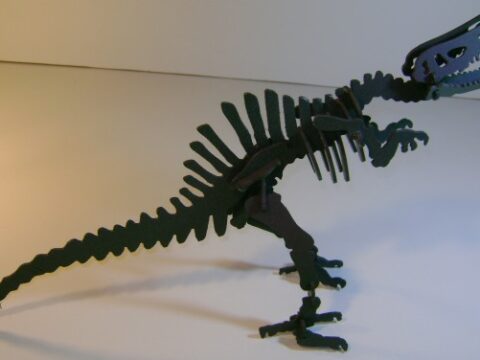 Spinosaurus Dinosaur 3D Puzzle DXF File