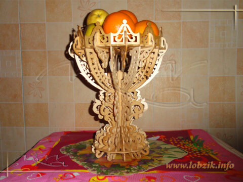 Decorative Vase Fruit Bowl With Stand Laser Cut Scroll Saw Plans Free Vector