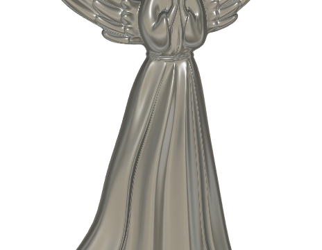 Angel 3D Model Relief for CNC stl File