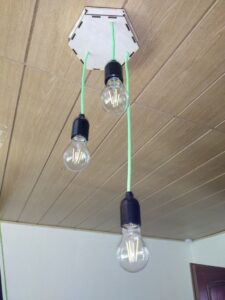 Laser Cut Ceiling Lamp 3mm Plywood SVG File