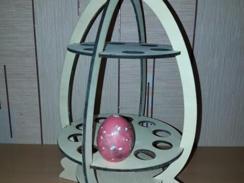 Laser Cut Easter Eggs Stand 4mm Free Vector