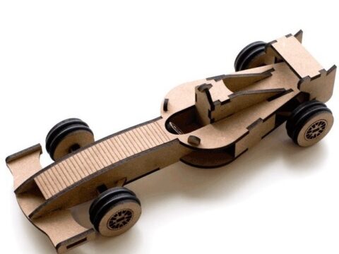 Laser Cut Formula 1 Model Toy PDF File