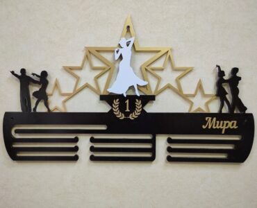 Laser Cut Dance Medal Holder Free Vector