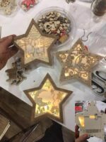Christmas Decoration Nightlight Star Laser Cut Template Free Vector