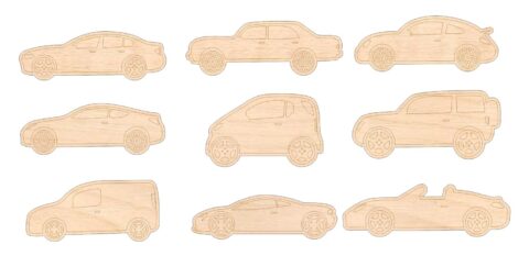Laser Cut Engraving Auto Vehicles Cars Free Vector