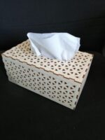 Laser Cut Tissue Box Template DXF File