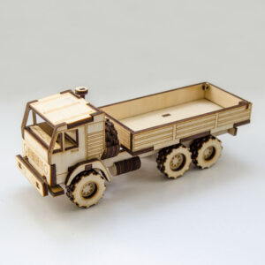 Laser Cut Wooden Dump Truck Free Vector