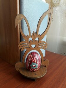 Laser Cut Easter Bunny Egg Holder Free Vector