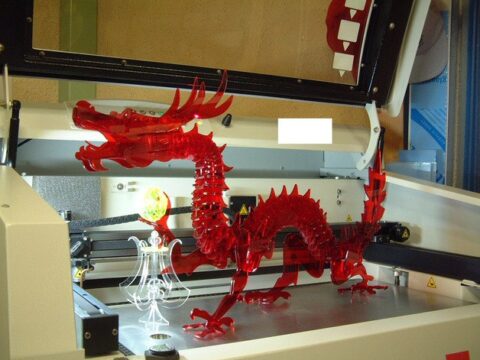 3D Puzzle Dragon DXF File
