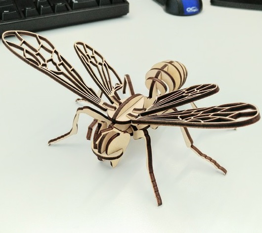 3D Laser Cut Bee: A Buzzing Masterpiece of Precision and Creativity