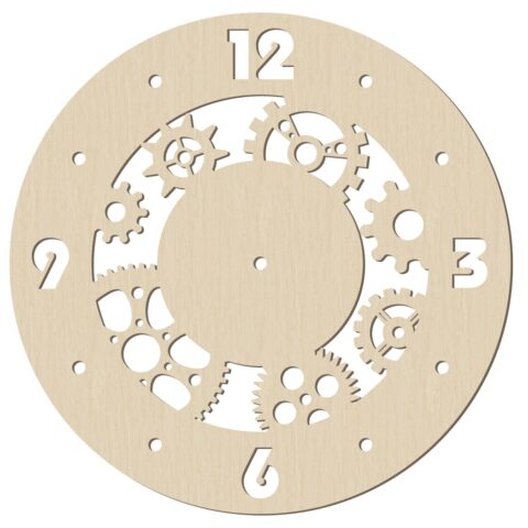 Laser Cut Steampunk Wall Clock Gear Clock Wall Decor Free Vector