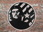 Laser Cut Che Guevara Wall Clock Free Vector