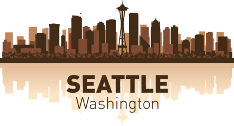 Seattle Skyline Free Vector