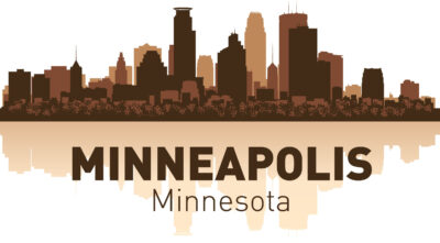 Minneapolis Skyline Free Vector