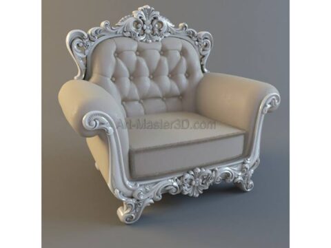 Single Seater Sofa 3D Model jdp File