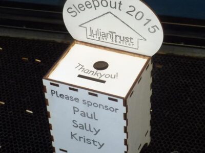 Charity Collection Box Laser Cut PDF File