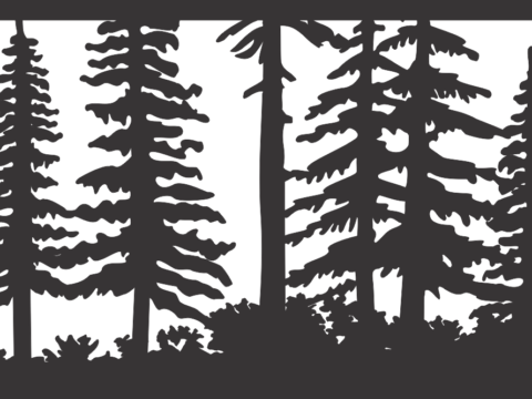 24 X 72 Just Trees Rick Plasma Art DXF File