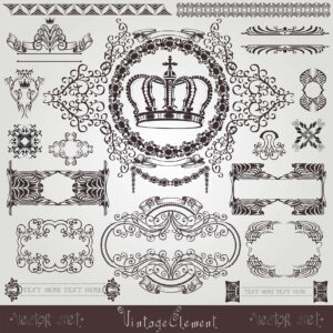 Art Nouveau Royal Label Banner Free Vector