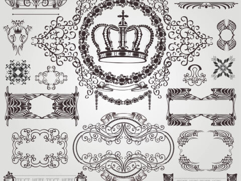 Art Nouveau Royal Label Banner Free Vector