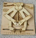 Laser Cut Educated Monkey Kids Toy Learning Small Number Multiplication 3mm Birch Plywood DXF File