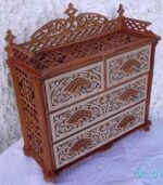 Laser Cut Wooden Dresser Chest Of Drawers Free Vector