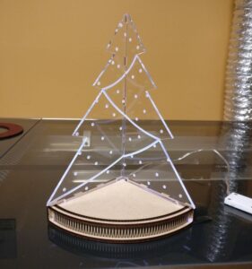 Laser Cut Acrylic Lamp Base 3mm  SVG File