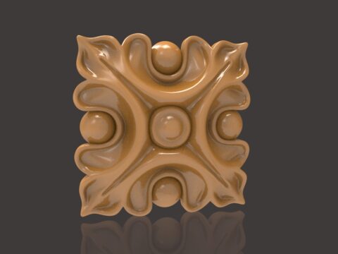 Easy Decorative Wood Carving Pattern For CNC Router Stl File