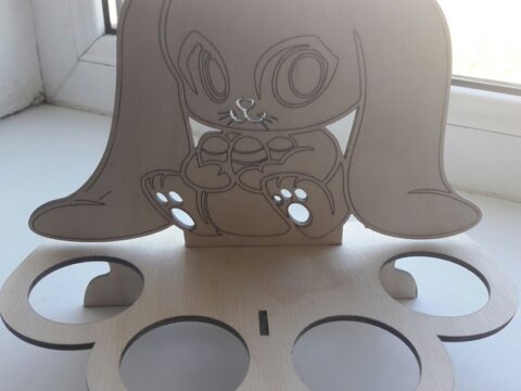 Laser Cut Easter Bunny Template Free Vector