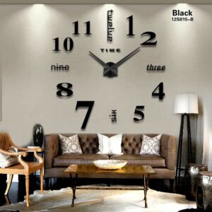 Laser Cut Contemporary Living Room Wall Clock Free Vector