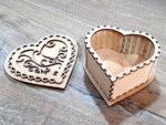 Laser Cut Decorative Heart Box With Lid Free Vector
