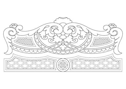 Bed Headboard Design CNC Router Free Vector
