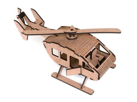 Laser Cut Helicopter M1 4