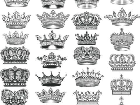 Crowns Vector Set Free Vector