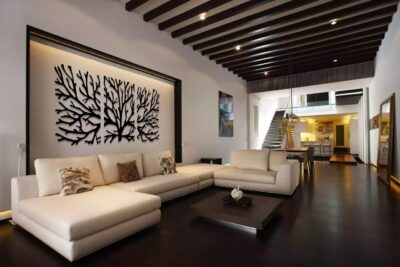 Laser Cut Tree Wall Art Modern House Decor Ideas Template Free Vector