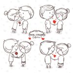 Valentine Day 14th February Laser Engraving Ideas Free Vector