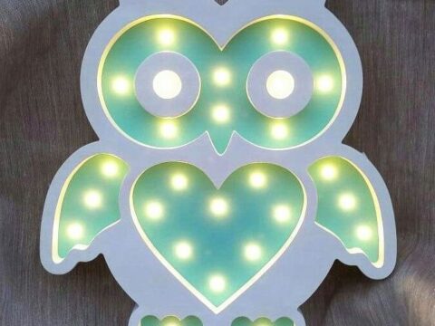 Laser Cut Owl Lamp Unique Kids Night Light Free Vector