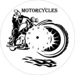 Motorcycle Clock DXF File