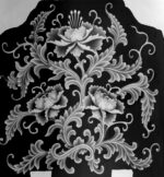 Flowers Grayscale Relief Image BMP File