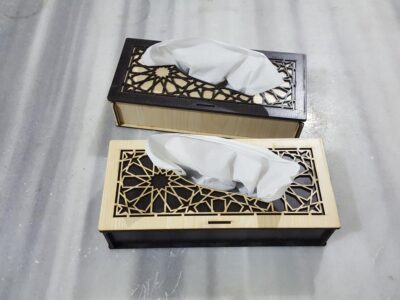 Laser Cut Tissue Box Template PDF File