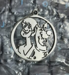 Laser Cut Scooby Doo Pendant DXF File