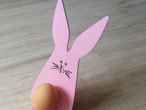 Laser Cut Easter Egg Holder Bunny Free Vector